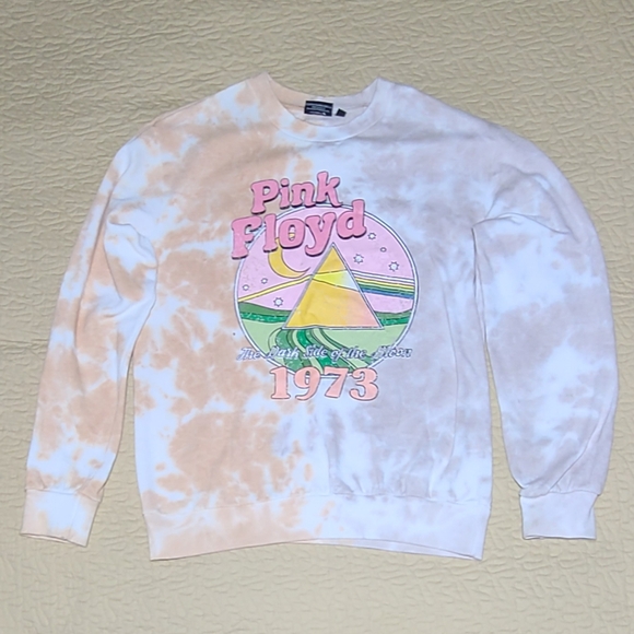 Official Pink Floyd "Dark side of the Moon" Tiedye sweatshirt size M - Picture 2 of 7